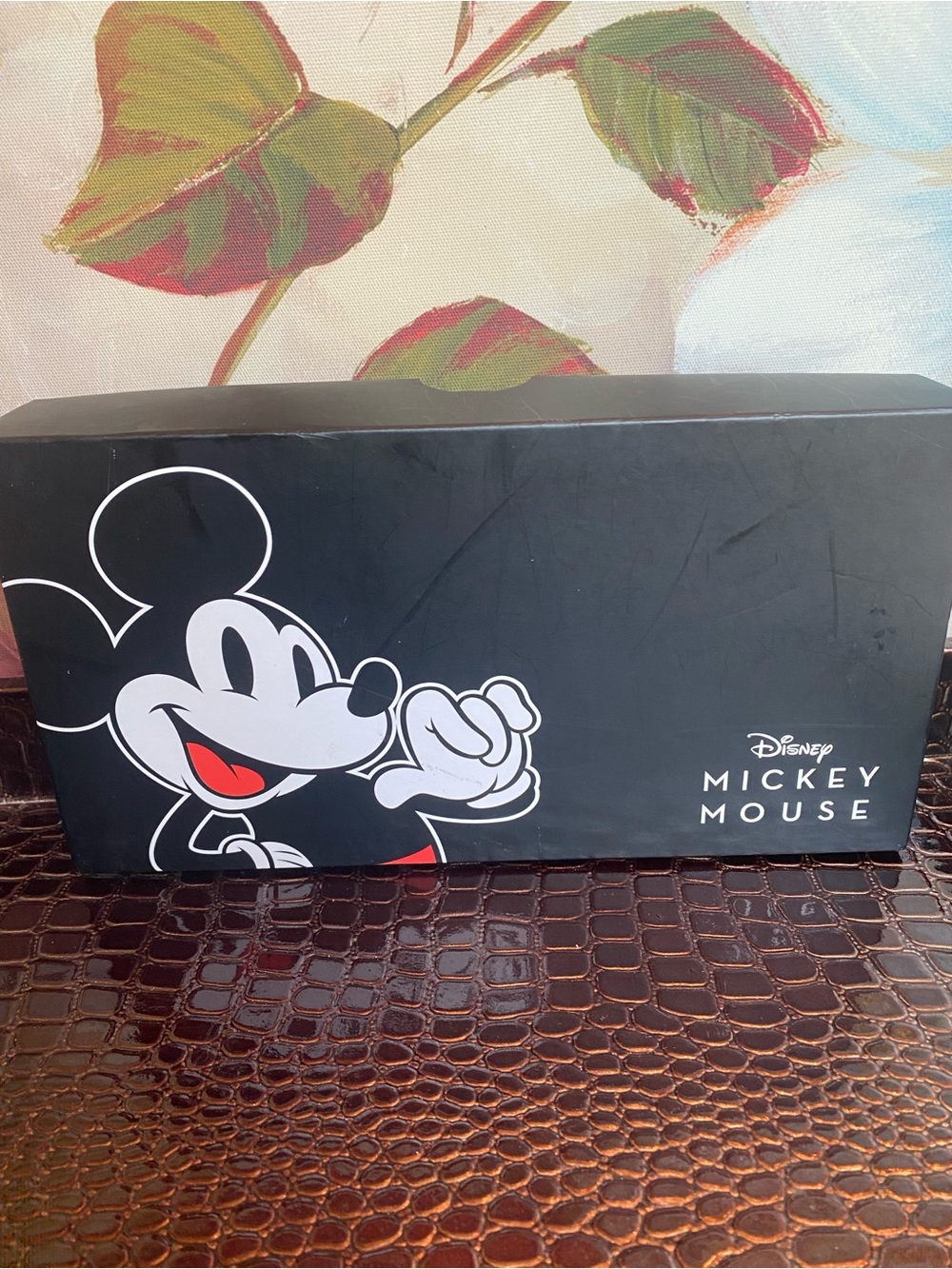 Disney Black Mickey Mouse Graphic Zip-Around Wallet w/Gold Mickey Accent (NIB) - Picture 4 of 10